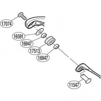 Запчасть для катушки SHIMANO LINE ROLLER SET набор ролика лескоукладывателя